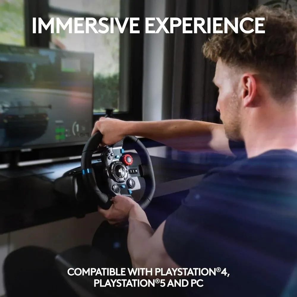 Logitech G29 Driving Force Racing Wheel and Floor Pedals Real Force Feedback gam
